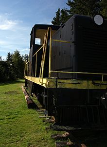 Diesel engine used in PEI in the 1950s. PEI had diesel service a full decade before the rest of Canada. MusquodoboitRailwayMuseum3.JPG