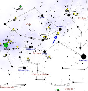 Carta di NGC 2547