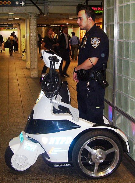 File:NYPD scooter in Times Square subway station.jpg