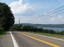 NY 174 with Otisco Lake in view