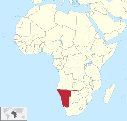 Namíbia: ubicació