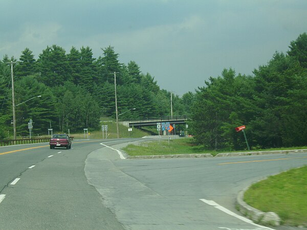 NY 8 approaching I-87