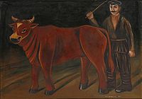 Селянин з биком, 1916
