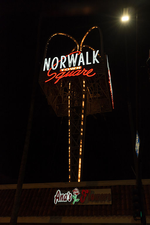 Norwalk Town Square sign