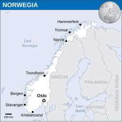 Lokasi Norwegia