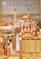 Plakat des Orient-Express aus dem Jahr 1891 von Rafael Ochoa y Madrazo