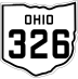 State Route 326 marker