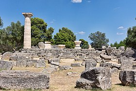 Ruines actuelles du temple de Zeus.