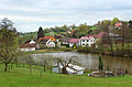 Čeština: Horní rybník v Ostředku English: Horní pond in Ostředek, Czech Republic