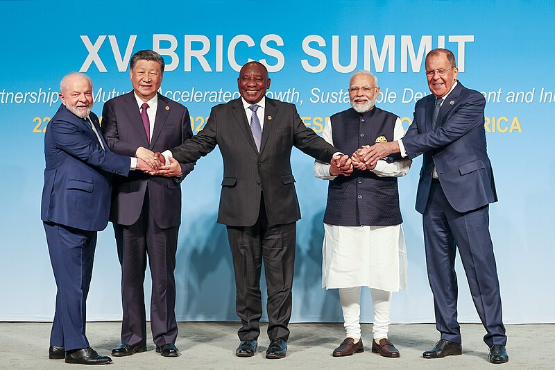 File:PM in a family photograph during the BRICS Leaders Retreat Meeting, at Johannesburg, in South Africa on August 23, 2023 (1).jpg