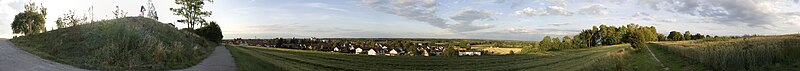 Panoramaansicht des Hauptortes