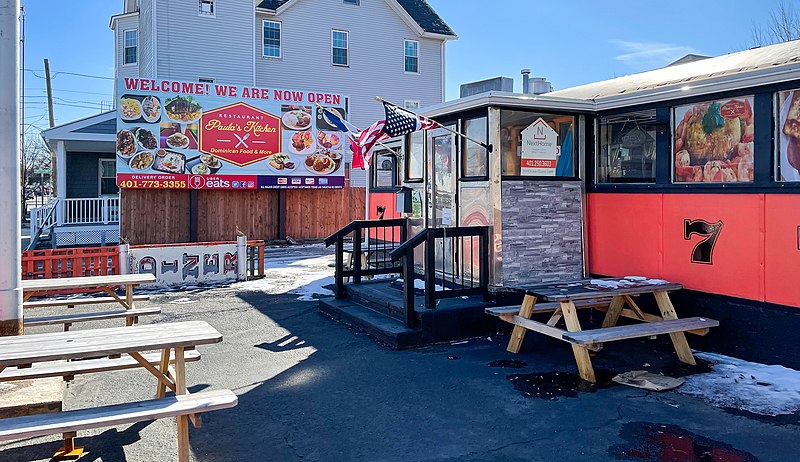 File:Paula's Kitchen with sign, Providence RI.jpg