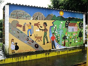 A mural in the town of Perquín