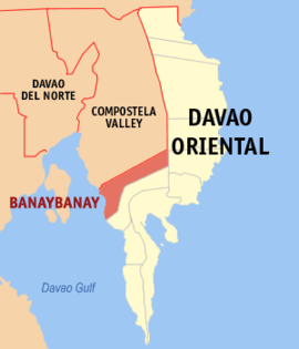 Banaybanay na Davao Oriental Coordenadas : 6°57'59"N, 126°0'41"E