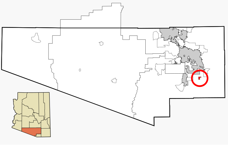 File:Pima County Incorporated and Unincorporated areas Corona de Tucson highlighted.svg