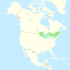 Pinus resinosa range map.svg