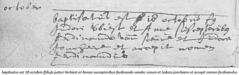 File:Pittem 18-10-1623 Doopakte Ferdinandus Verbiest.jpg