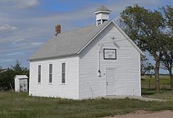 Церковь Плезант-Ридж (Phillips Co, KS) из SW 1.JPG