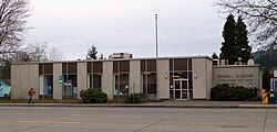 Photograph of a one-story building