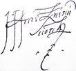 semnătura lui Hipacy Pociej
