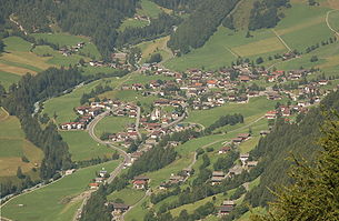 Sankt Andrä, der Hauptort der Gemeinde Prägraten