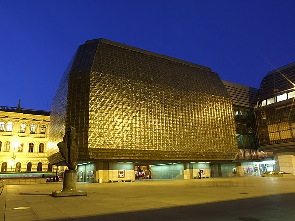 New stage of the theatre, built in the 1980s