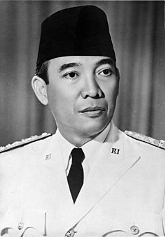 Sukarno, leader of the Indonesian independence movement