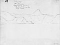 Pukerangi or Mt Acheron (Mount Hikurangi). Apparently volcanic. North of Tolaga Bay, East Coast by James Coutts Crawford, 1864.jpg