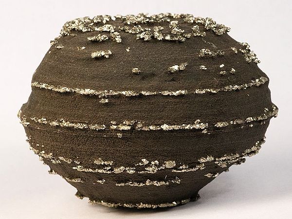 Pyrite concretion in shale