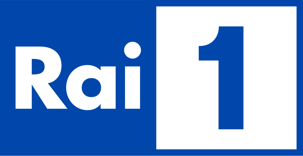 Rai 1 logo. Rai 2.