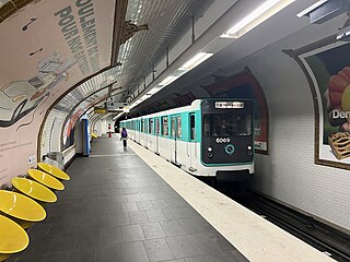 <span class="mw-page-title-main">Télégraphe station</span> Metro station in Paris, France