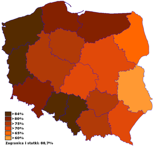 <span class="mw-page-title-main">2003 Polish European Union membership referendum</span> 2003 referendum held in Poland