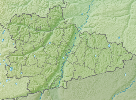 Location map Kurgano sritis