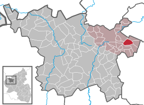 Poziția Retterath pe harta districtului Vulkaneifel