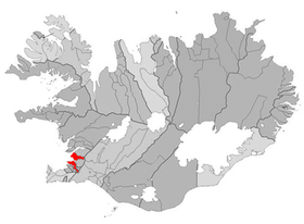Locatie van Reykjavik