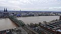 Rheinhochwasser 2018 in Köln KölnTriangel 04.jpg