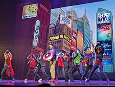 Avengers cast of the Disney California Adventure performance Rogers The Musical DCA - Avengers.jpg