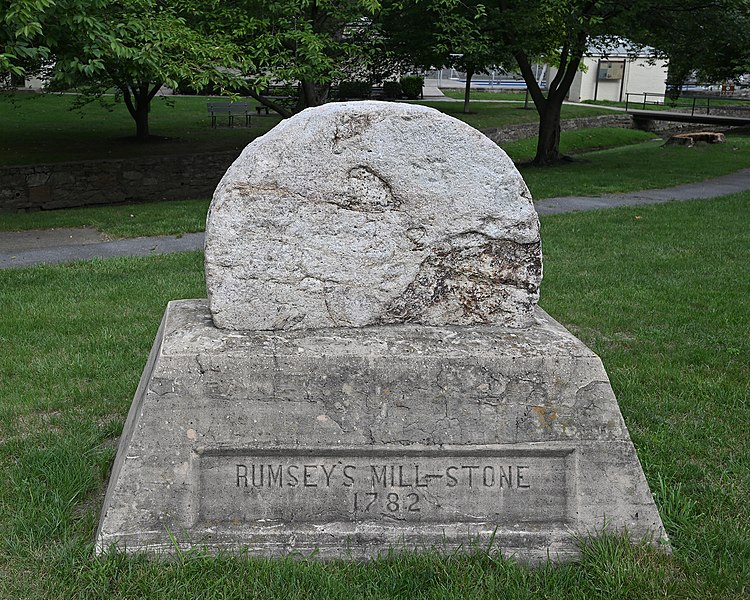 File:Rumseys Mill Stone 1782 Berkeley Springs WV 2022-08-05 09-35-09.jpg