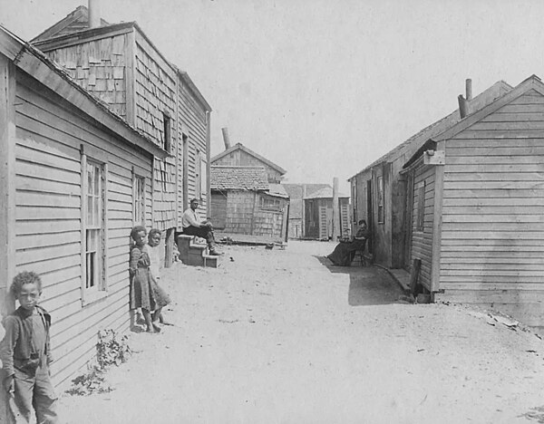 Scalloptown shanties in the early 20th Century