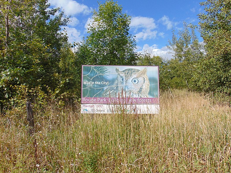 File:Scarborough, Ontario, Canada, Rouge Park sign, Old Finch Avenue.jpg