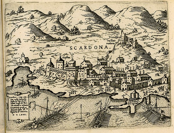 Skradin after Ottoman conquest in 1574