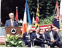 Maryland Governor Schaefer at the rededication, August 27, 1991 Schaefer 1991.JPG