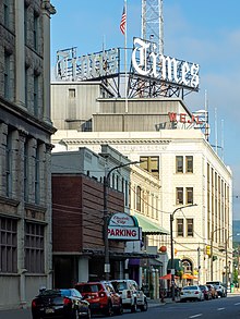 The paper's headquarters in Scranton Scranton - Scranton Times Building (48472734656).jpg