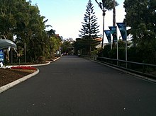 The main pathway through Sea World Australia.