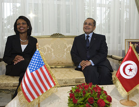 Abdelwahab Abdallah et Condoleeza Rice