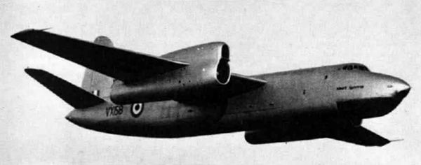 Short Sperrin in flight, 1956