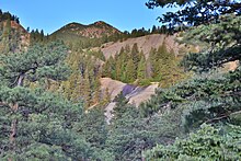 Silver Cascade Falls, CO quyosh chiqishi paytida, iyun 2013.JPG