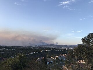 Silverado Fire 2020 wildfire in California, United States
