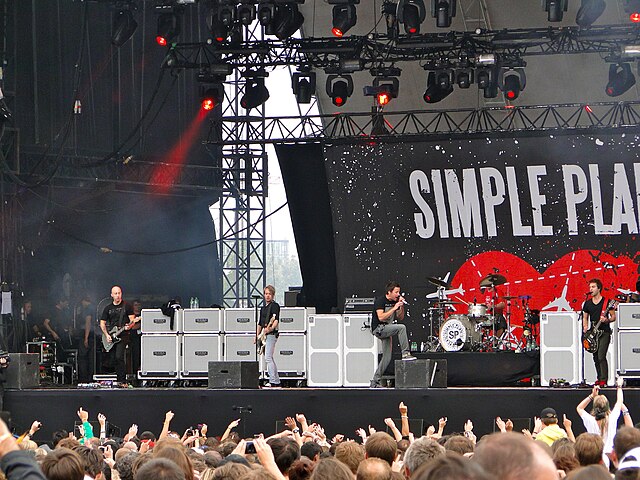 Simple Plan performing live in 2011