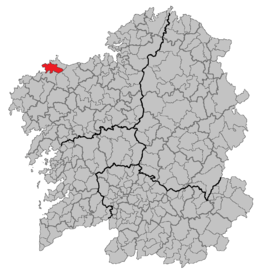 Kaart van Ponteceso